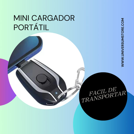 MINI CARGADOR PORTATIL LLAVERO. Compatible con Android y Iphone. Pocket Power™.
